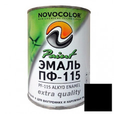 Эмаль черная 0,9 кг. ПФ-115 