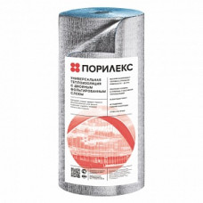Теплоизоляция Порилекс НПЭ ЛФ тип В, фольгированный, 5 мм, 1,2*25 м