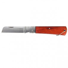 Нож, 200 мм, складной, прямое лезвие, деревянная ручка, 