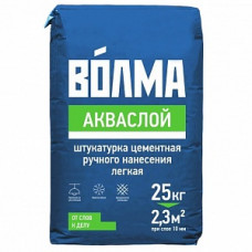 Штукатурка цементная универсальная ВОЛМА-Акваслой, 25 кг