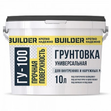 Грунтовка универсальная BUILDER ГУ-100, ведро, 10л