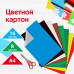 Картон цветной А4 немелованный (матовый), 16 листов 8 цветов, ПИФАГОР, 200х283 мм, 128010