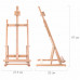 Мольберт настольный из бука, 27,5х97х32 см, высота холста 56 см, BRAUBERG ART CLASSIC, 192269