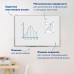Доска магнитно-маркерная 90х120 см, алюминиевая рамка, ГАРАНТИЯ 10 ЛЕТ, РОССИЯ, BRAUBERG Стандарт, 235522