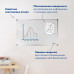 Доска магнитно-маркерная 60х90 см, алюминиевая рамка, ГАРАНТИЯ 10 ЛЕТ, РОССИЯ, ОФИСМАГ, 236446
