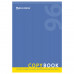 Тетрадь А4, 96 л., BRAUBERG скоба, клетка, обложка картон, ОДИН ЦВЕТ, 401880