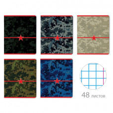 Тетрадь А5 48 л. АЛЬТ скоба, клетка, глянцевый лак, 