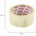 Клейкие ленты упаковочные, 48 мм х 60 м, КОМПЛЕКТ 6 шт., прозрачные, толщина 45 микрон, ОФИСМАГ, 440070