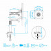 Кронштейн для монитора настольный KROMAX OFFICE-1, VESA 75/100, 15