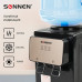 Кулер для воды SONNEN TSE-02BP, настольный, НАГРЕВ/ОХЛАЖДЕНИЕ ЭЛЕКТРОННОЕ, 2 крана, черный/бежевый, 455621