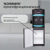 Кулер для воды SONNEN FSC-02W TURBO напольный, ТУРБОНАГРЕВ/ОХЛАЖДЕНИЕ КОМПРЕССОРНОЕ, шкаф, 2 крана, черный, 456171