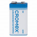 Батарейки алкалиновые КОМПЛЕКТ 4 шт., CROMEX Alkaline, Крона 9V (6LR61, 6LF22, 1604A), короб, 456453