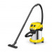 Пылесос хозяйственный KARCHER WD 3 PS, мусоросборник 17 л, мощность 1000 Вт, желтый, 1.628-190.0