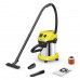 Пылесос хозяйственный KARCHER WD 3 PS, мусоросборник 17 л, мощность 1000 Вт, желтый, 1.628-190.0