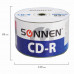 Диски CD-R SONNEN 700 Mb 52x Bulk (термоусадка без шпиля), КОМПЛЕКТ 50 шт., 512571