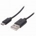 Кабель USB 2.0-micro USB, 1 м, SONNEN, медь, для передачи данных и зарядки, черный, 513115