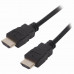 Кабель HDMI AM-AM, 3 м, SONNEN, ver1.4, FullHD, 4К, для ноутбука, компьютера, ТВ-приставки, монитора, телевизора, проектора, черный, 513121