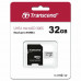 Карта памяти microSDHC 32 GB TRANSCEND UHS-I U3, 95 Мб/сек (class 10), адаптер, TS32GUSD300S-A