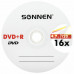 Диски DVD+R SONNEN, 4,7 Gb, 16x, Cake Box (упаковка на шпиле), КОМПЛЕКТ 25 шт., 513532