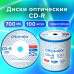 Диски CD-R CROMEX, 700 Mb, 52x, Bulk (термоусадка без шпиля), КОМПЛЕКТ 100 шт., 513779