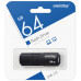 Флеш-диск 64 GB SMARTBUY Clue, USB 2.0, черный, SB64GBCLU-K