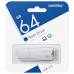 Флеш-диск 64 GB SMARTBUY Clue, USB 2.0, белый, SB64GBCLU-W