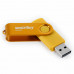 Флеш-диск 64 GB SMARTBUY Twist USB 2.0, желтый, SB064GB2TWY