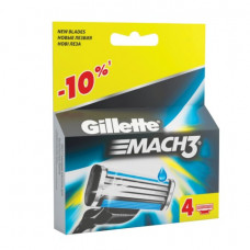 Сменные кассеты для бритья 4 шт., GILLETTE (Жиллет) 