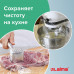 Пленка пищевая ПЭ 450 мм х 200 м, гарантированная длина, 6 мкм, вес 0,49 кг +- 5%, LAIMA, 605040