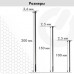 Стяжки (хомуты) нейлоновые сверхпрочные НАБОР 150 шт. (2,5х100/150 мм; 3,6х200 мм), черные, SONNEN, 607924