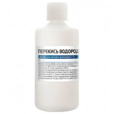 Средство дезинфицирующее Перекись водорода, 3%, пластиковый флакон, 100 мл, Самарамедпром