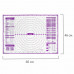 Коврик силиконовый для раскатки/запекания 46х66 см, фиолетовый, ПОДАРОК пластиковый нож, DASWERK, 608427