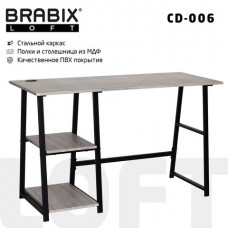 Стол на металлокаркасе BRABIX 