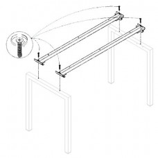 Траверса стола на металлокаркасе 