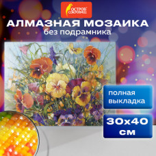 Картина стразами (алмазная мозаика) 30х40 см, ОСТРОВ СОКРОВИЩ 