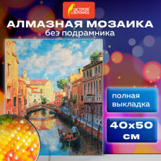 Картина стразами (алмазная мозаика) 40х50 см, ОСТРОВ СОКРОВИЩ 