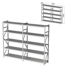 Стеллаж металлический (2 СЕКЦИИ) ПРАКТИК 
