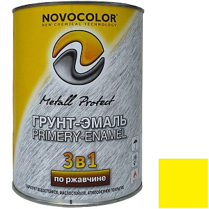 Грунт-эмаль по ржавчине 3 в 1 желтая 1.9 кг. 
