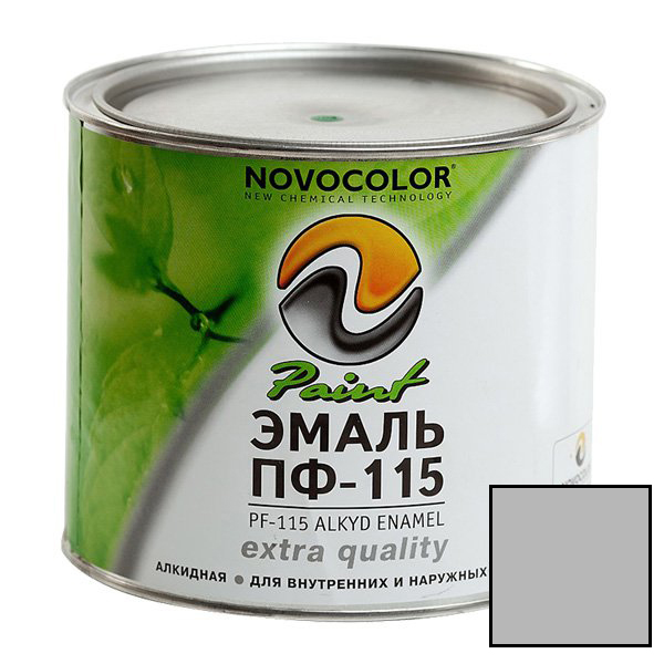 Эмаль светло-серая 1,9 кг. ПФ-115 